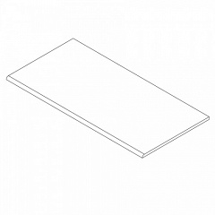 Плинтус из керамогранита GT005M антрацит 1200х95 матовый